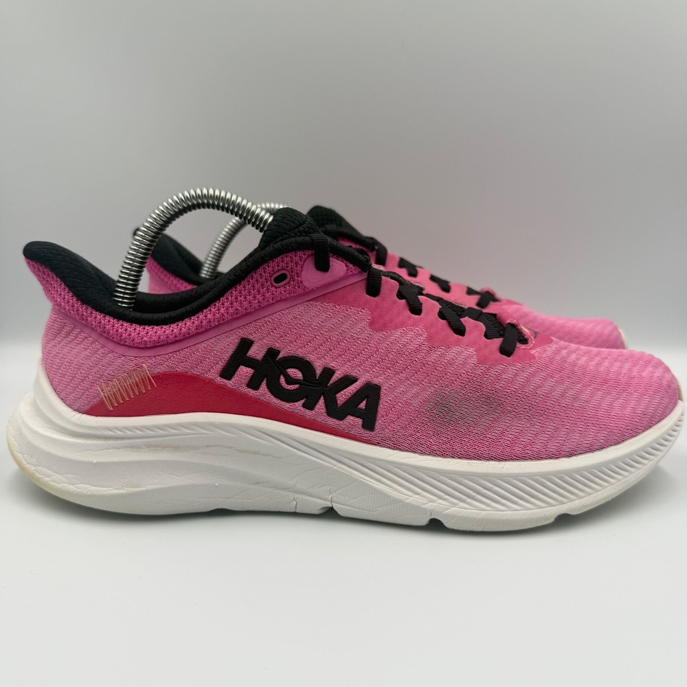 Hoka One One Solimar Women Size 9.5 Running Shoes 1123075 SRBR‎ Pink Black